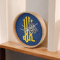 Horloge islamique Allah à cadre en bois