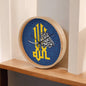 Horloge islamique Allah à cadre en bois