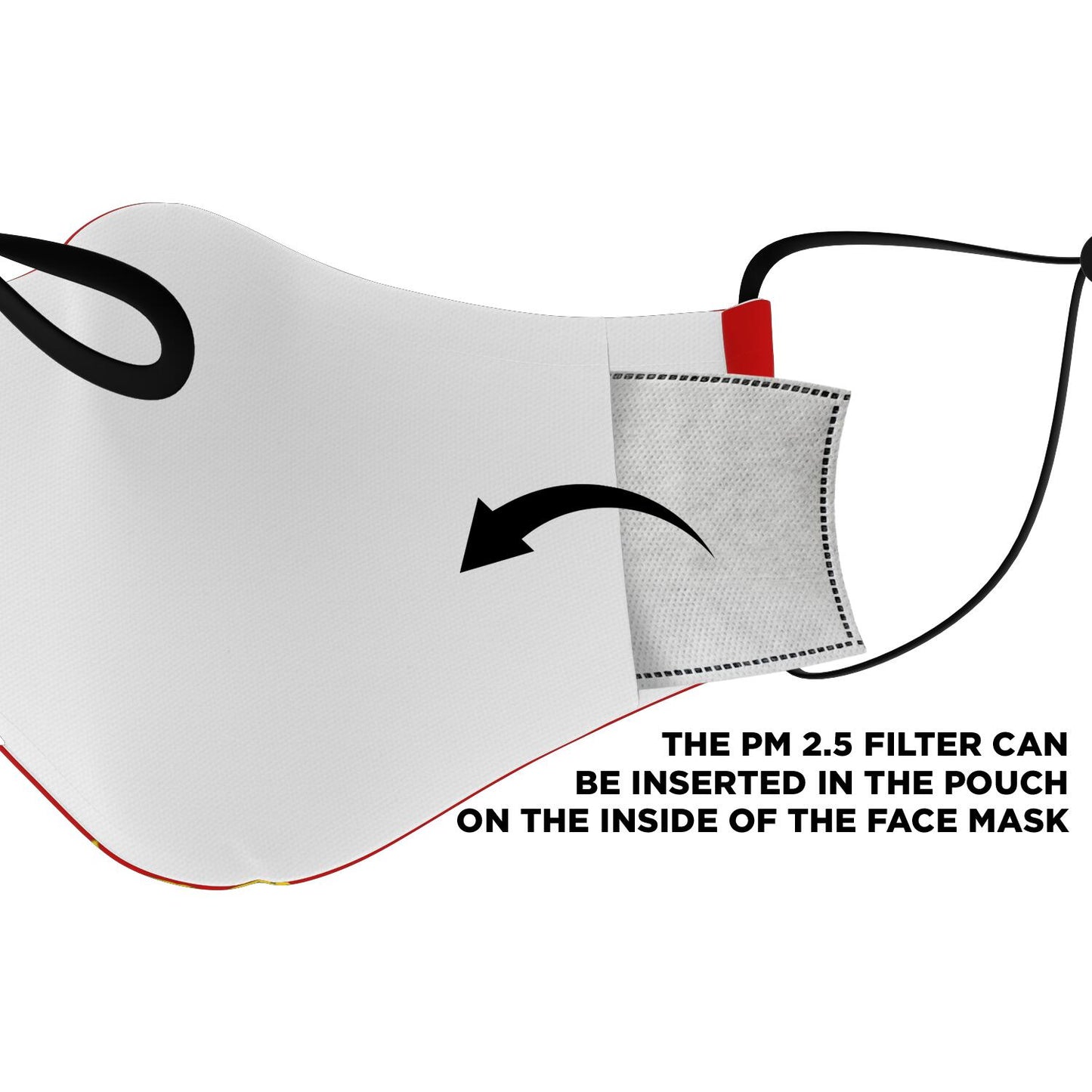 Masque facial imprimé personnalisé (Royaume du Maroc)
