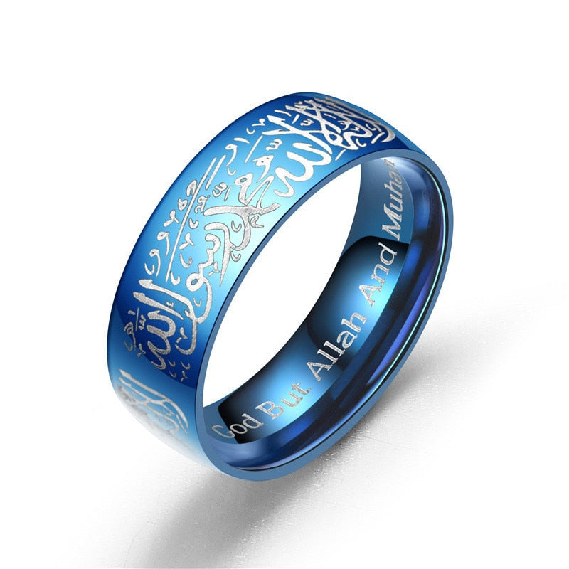 Bague en Acier inoxidable La ILAHA ila ALLAH