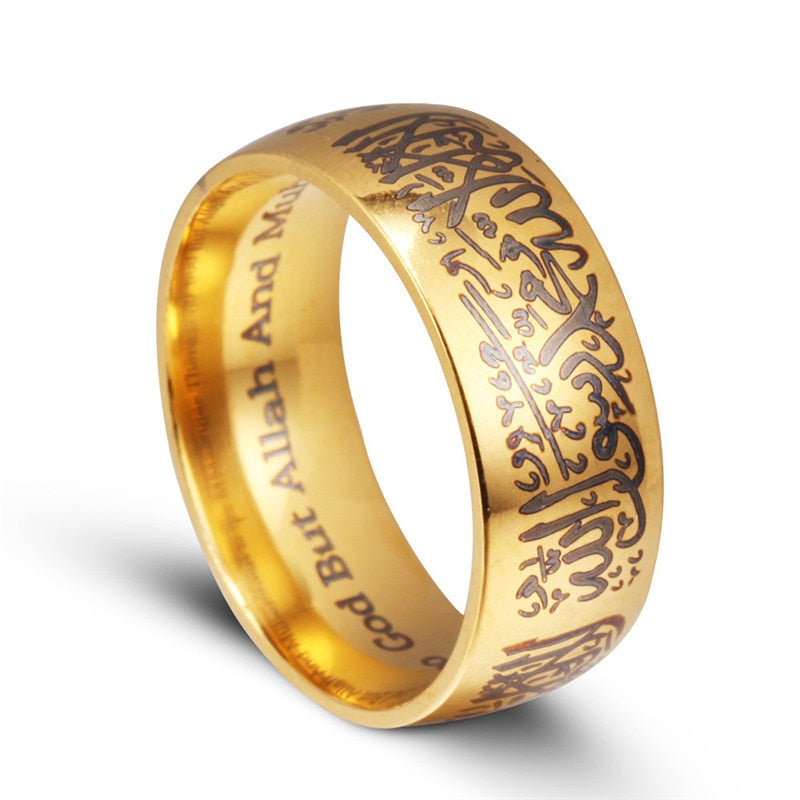 Bague en Acier inoxidable La ILAHA ila ALLAH