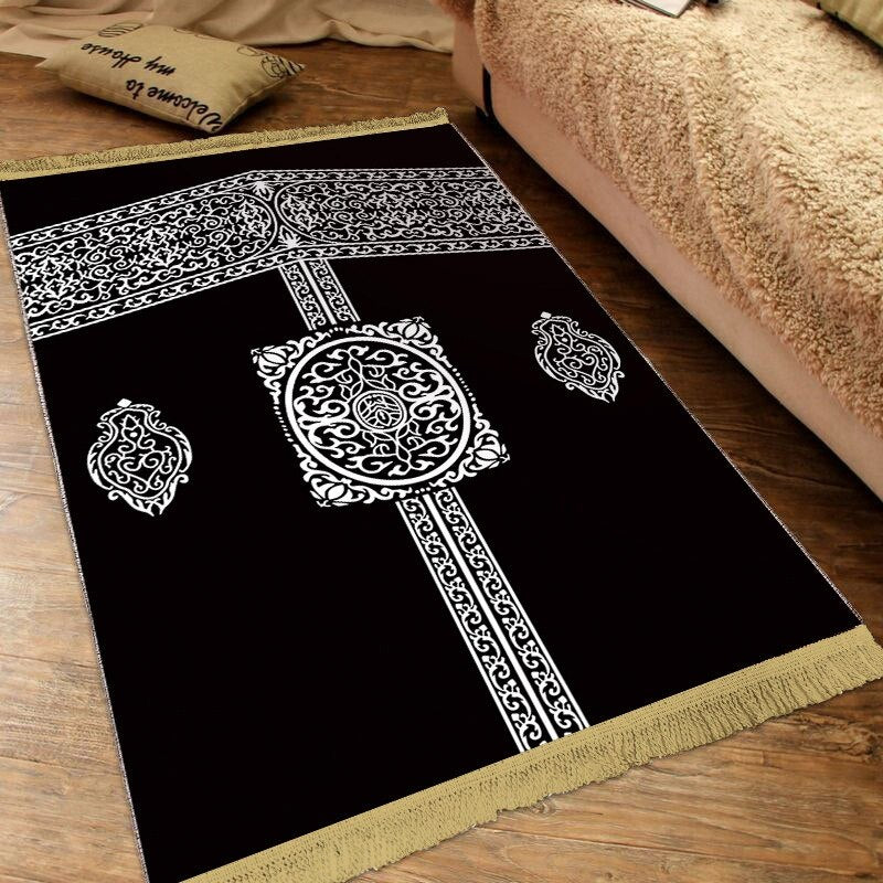 Tapis de prière arabe style musulman Qibla Kaaba Makah