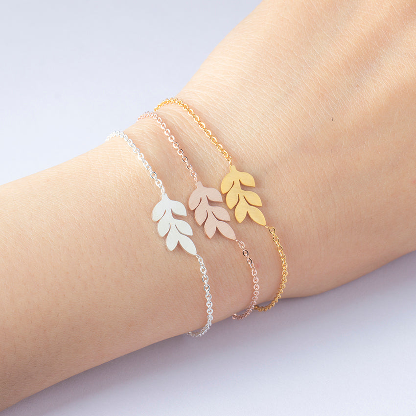 Bracelets en Acier Inoxydable Épis de blé