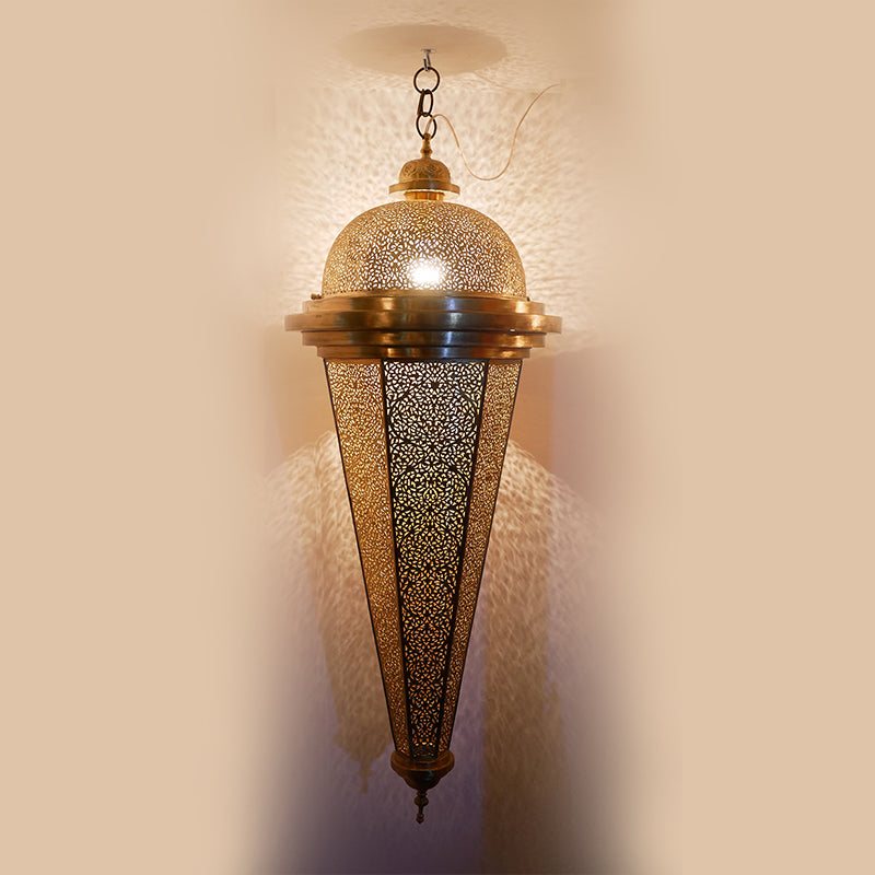 Lampe en cuivre artisanat maroc