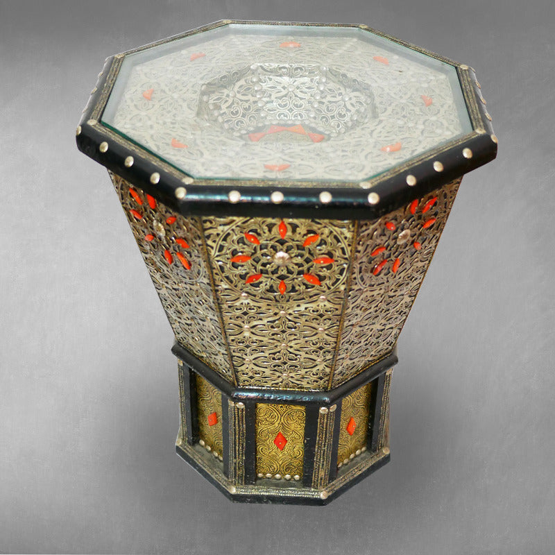 Tabouret﻿ marocain hexagonale 