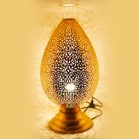 Lampe marocaine sur pied en cuivre