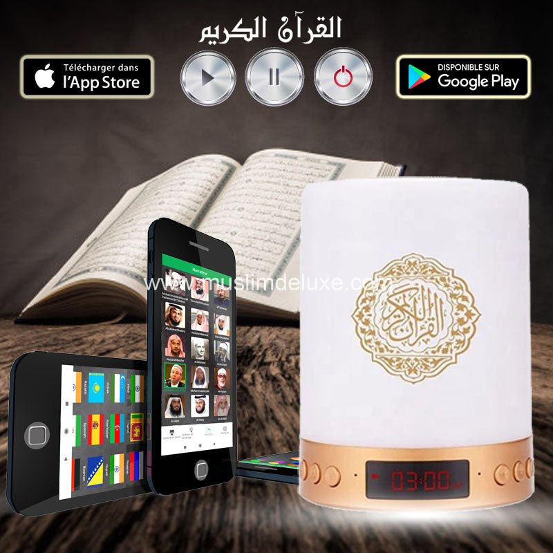 Veilleuse Coranique Adhan avec Application Enceinte Haut Parleur Quran